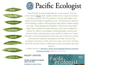 Desktop Screenshot of pacificecologist.org