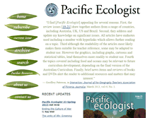 Tablet Screenshot of pacificecologist.org